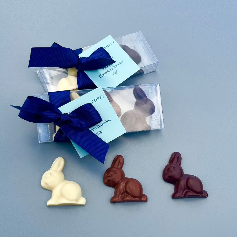 Bunny Gift Trio - Milk, White and Dark Chocolate